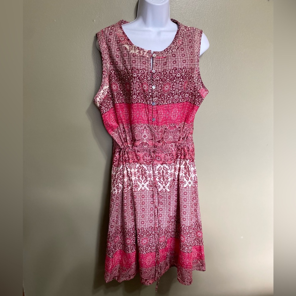 Lucky Brand Sleeveless‎ Shirtwaist Dress, Size XL